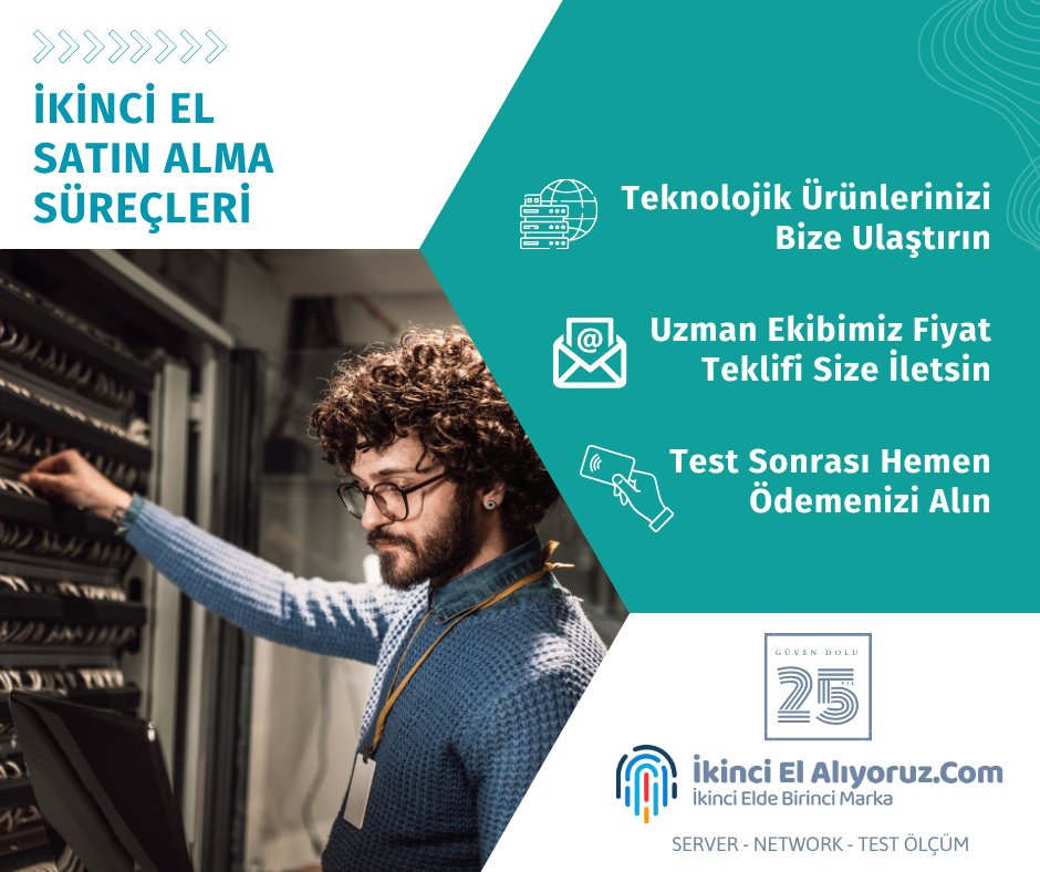 ikincielaliyor's tweet image. Kullanmadığınız teknoloji ürünlerinizi değerinde nakde çevirmek artık çok kolay!

🔹 25 yıllık tecrübe ile güvenilir süreç, hızlı ödeme garantisi.

👉 ikincielaliyoruz.com

#İkincielAlıyoruz #Longline #Server #Network #TestÖlçüm #Refurbished #Bilişim #Teknoloji