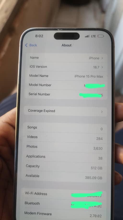 I want to giveaway this iphone 
15 Pro max
512 GB