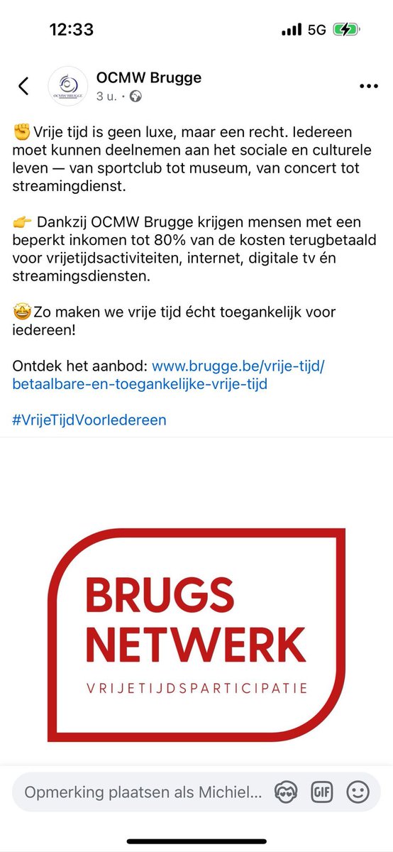Zou voorstellen om hangmatten uit te delen om hun hobby uit te oefenen, tv kijken, gaan werken is volgens ocmw voorzitter <a href="/Pabloannys/">Pablo Annys</a> te lastig. Dus werkende #Bruggelingen, betaal uw belastingen en hou uw bek!