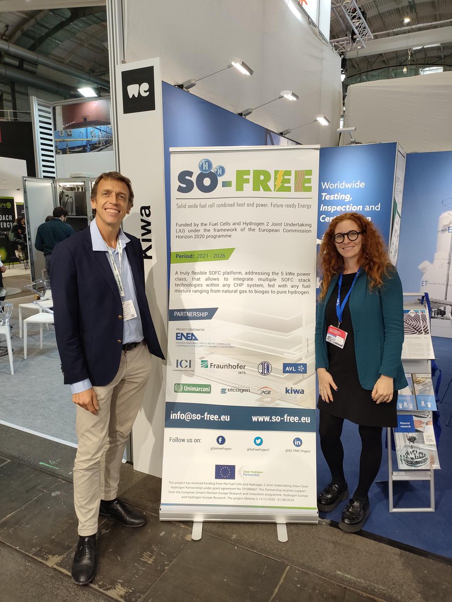 SoFreeProject1's tweet image. Kiwa is proud to exhibit at Hydrogen Technology World Expo 2025 in Hamburg (21–23 October)! At Hall B7, Stand 7E31, our experts will showcase Kiwa’s hydrogen testing, certification, and consultancy services and promote the SO-FREE project.