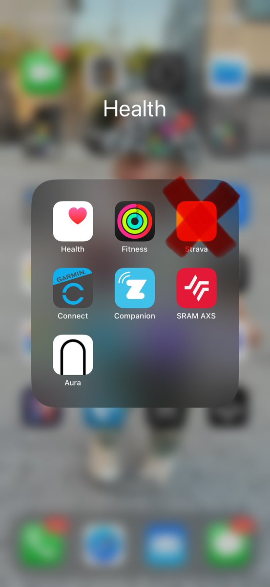 Need to delete one and it looks like <a href="/Strava/">Strava</a> is being replaced by shareaura.app