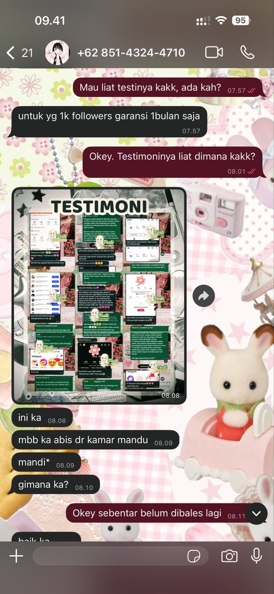 flufftinystore's tweet image. HELP RT PLEASE ‼️‼️

AKU KENA TIPU PAS MAU BELI FOLLOWERS TIKTOK!

PELAKU:
WA: +62 838-9370-3718 / 0838-9370-3718
Nama QRIS: MAIN VOUCHER RAKSA

Penipu ini NYOLONG TESTI @quinaressa buat nipu orang!

Akun X dia: @keylaaciaa_

Dia masih aktif jualan dan DUIT AKU BELUM DIBALIKIN!