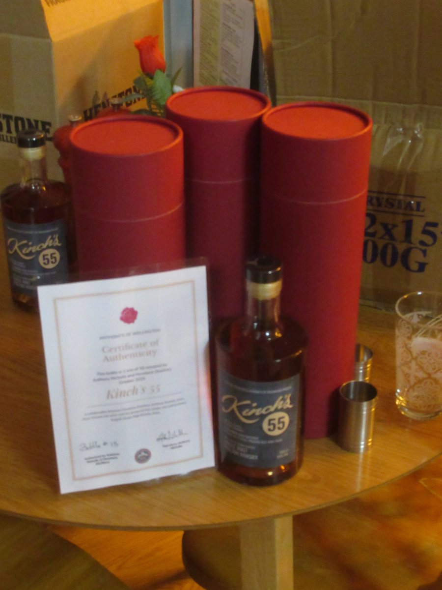 We have a limited number of our Kinch's 55 per cent Whisky made in Shropshire available in the shop - a great Christmas gift🎄