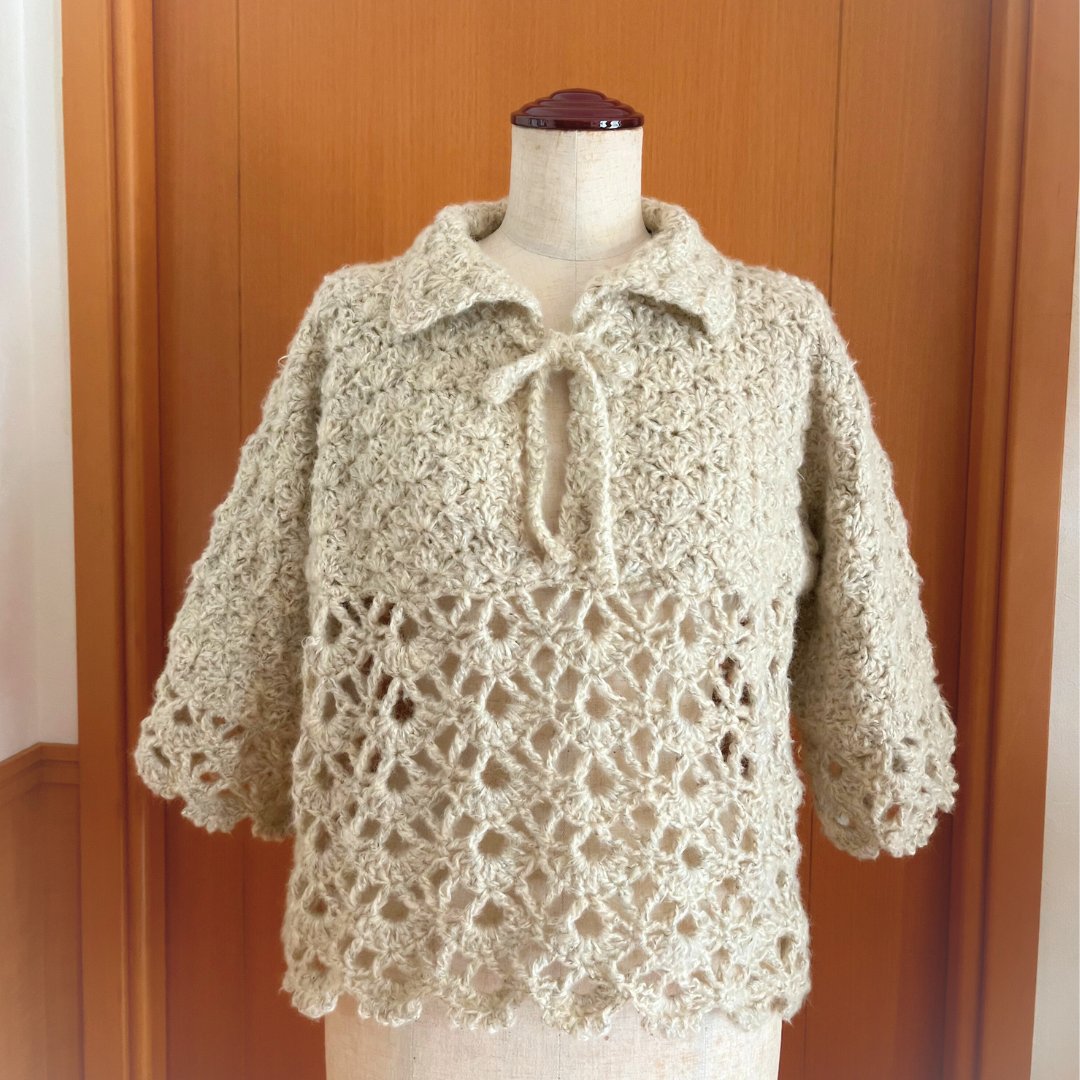 TOMO_LoopDesign's tweet image. 可愛いのできたよ＝＝＝！ 

サクサク編める四角いパターン

衿付きプルオーバ ー

編んでね＝＝＝！  

編み方動画
 youtu.be/gGiledEQle0

 #手編み #編み物