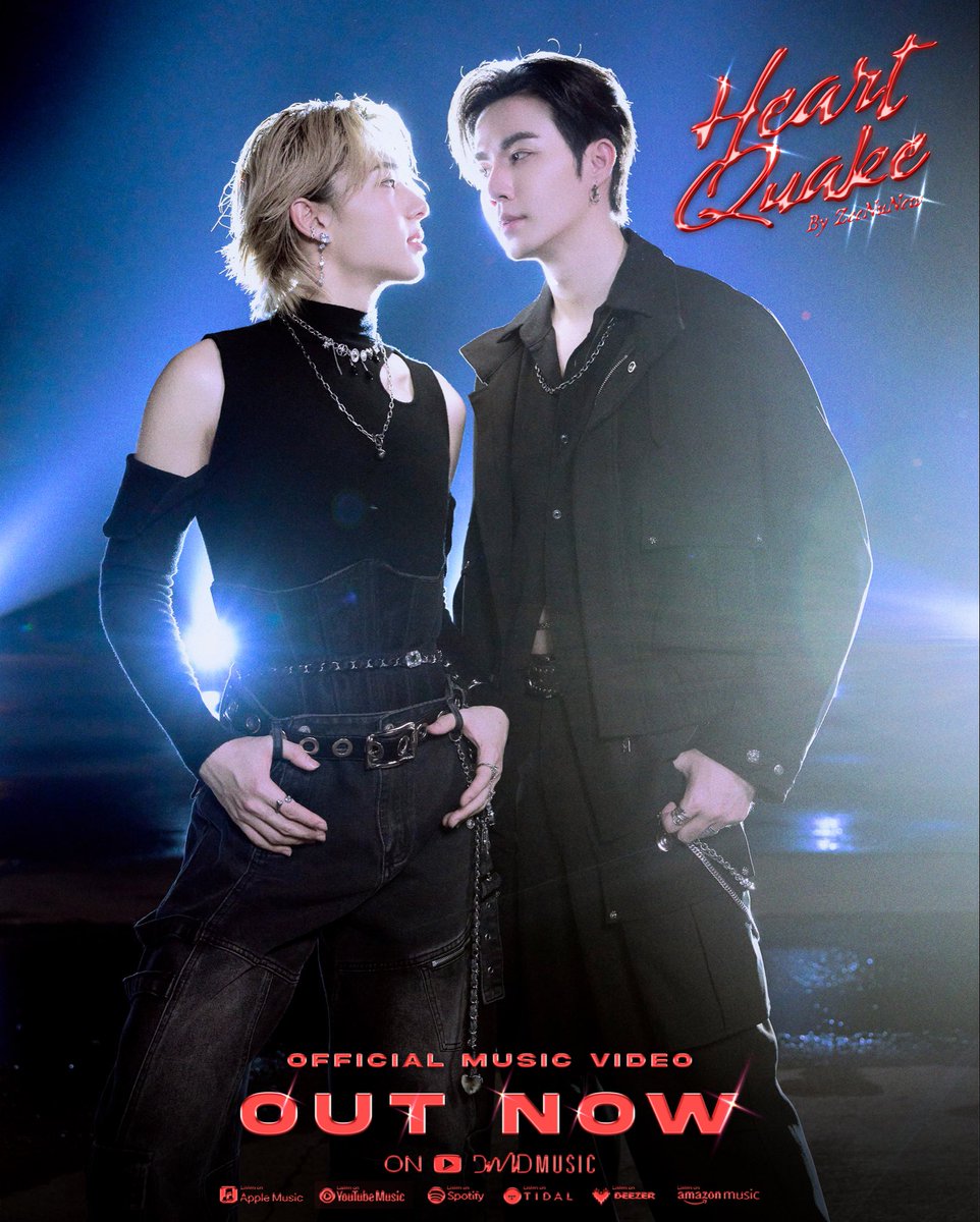 DMDMusicTH's tweet image. OUTNOW ❗️
MV เพลง “𝐇𝐄𝐀𝐑𝐓 𝐐𝐔𝐀𝐊𝐄” | ZeeNuNew Special Single ❤️🔥⛓️💥🚨
YouTube : DMD MUSIC
🎥 : youtu.be/hP3aqF5jc6Y
Available now on streaming platforms
🎧 : ZEEPRUKNUNEW.lnk.to/Heartquake
ZEENUNEW CRAZY SINGLE
#HeartQuakeMV
#ZeeNuNewSpecialSingle
#ZeePruk #NuNew…