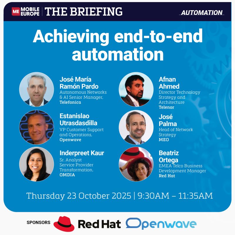 30mins to go!
We are about to start the live stream of our virtual Briefing via Zoom:
Achieving end-to-end automation
Thursday 23 October @ 09:30am - 11:30am BST / London
Watch free - sign up at mobileeurope.co.uk/thebriefing/ac…