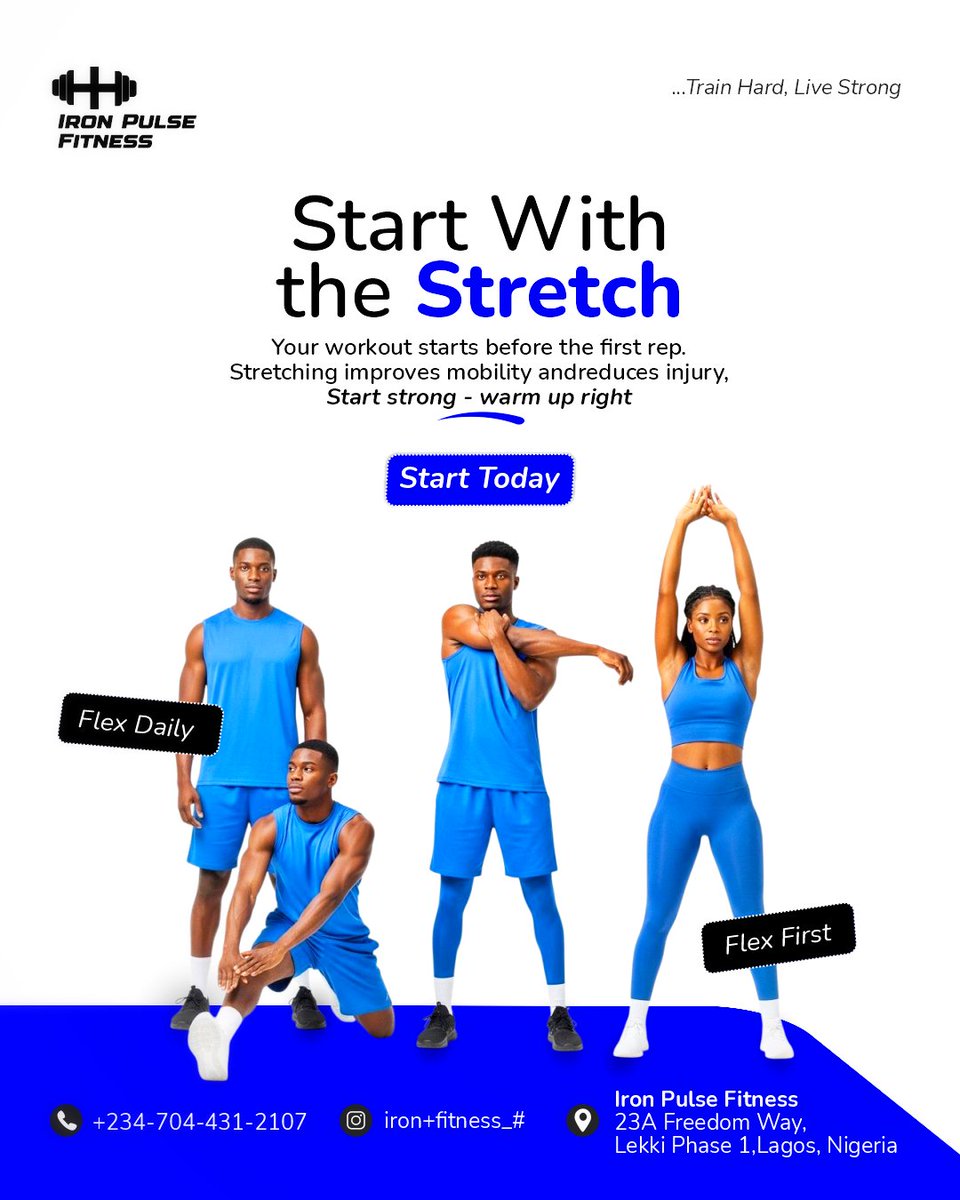 2/5 – Start the Day with a Stretch 🧘🏽‍♂️  
This slide focuses on the power of warmups. Clean layout, soft tone, and calm energy to match.  
Design that moves with the message.  
Slide A or B - which one does it for you?  
Hire me for your next project.