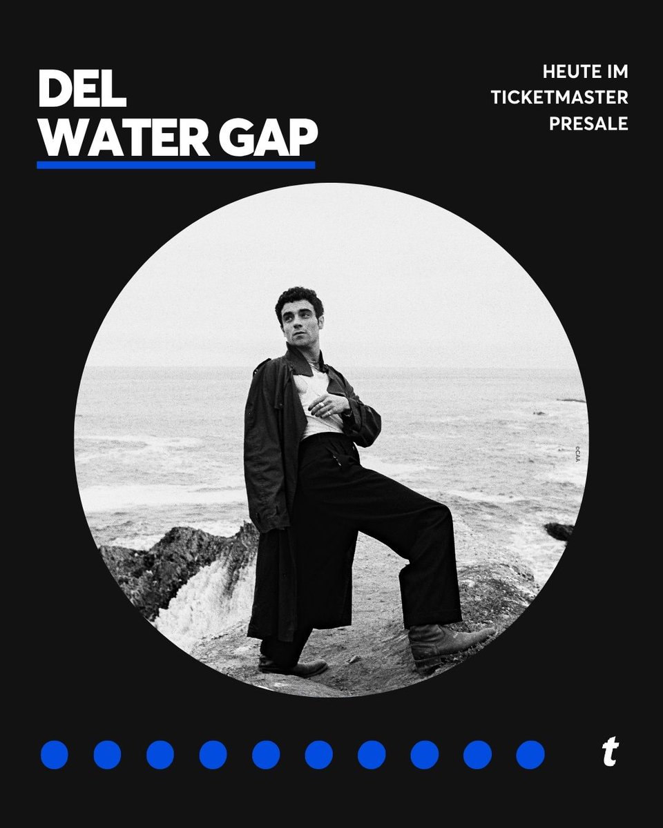 Im März kommt Del Water Gap für zwei Shows nach Berlin und Köln!

Tickets findet ihr heute im Ticketmaster Presale: bit.ly/472qD0d