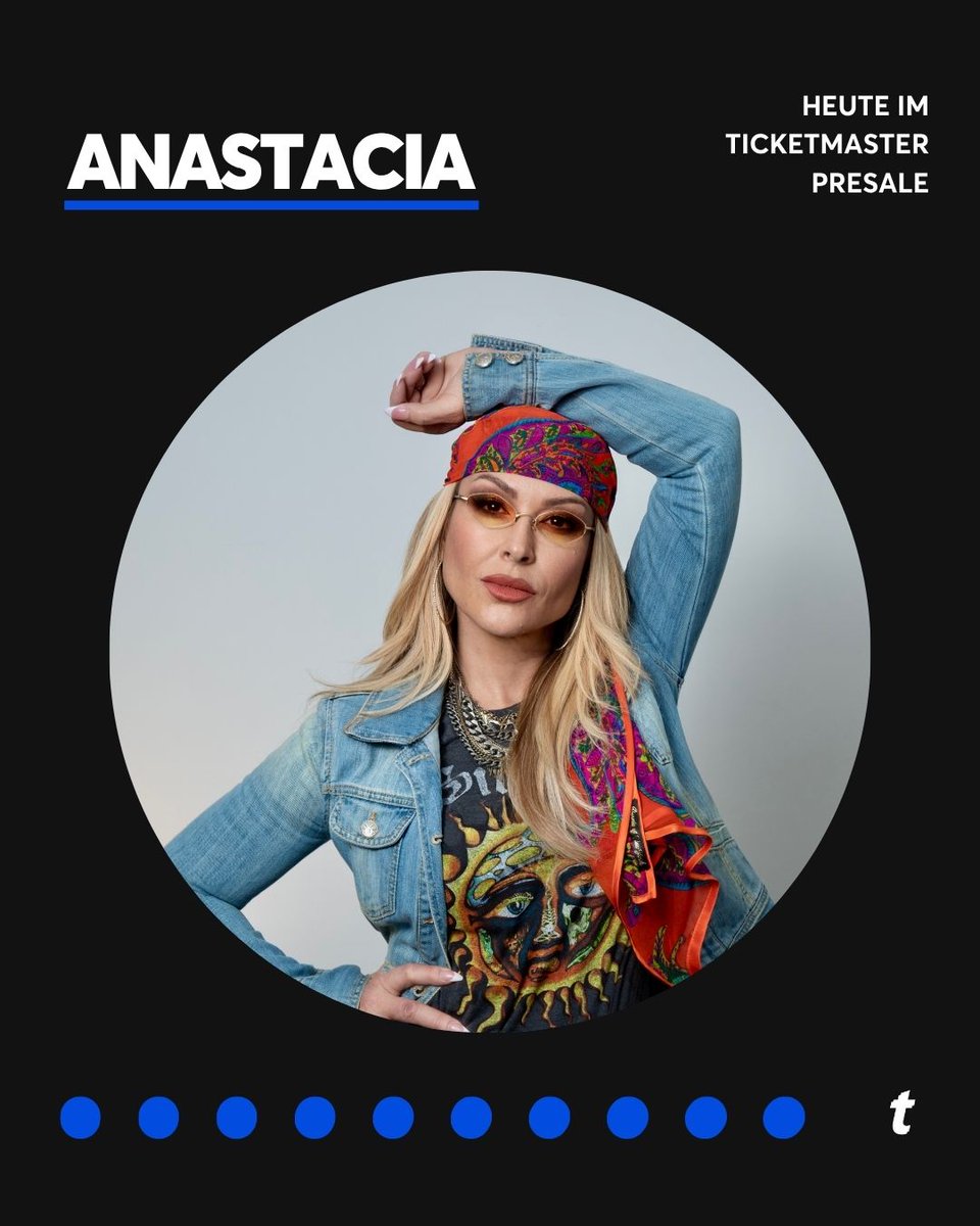 Anastacia kommt nächstes Jahr wieder zurück nach Deutschland!😭❤️ 

Tickets findet ihr ab jetzt bei uns im Ticketmaster Presale: bit.ly/4eBnYMJ