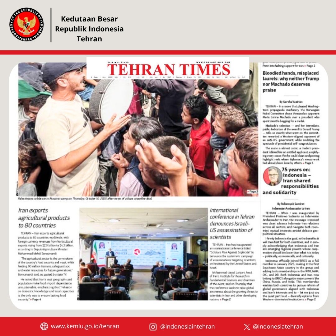 Embassy of the Republic of Indonesia in Tehran tweet media