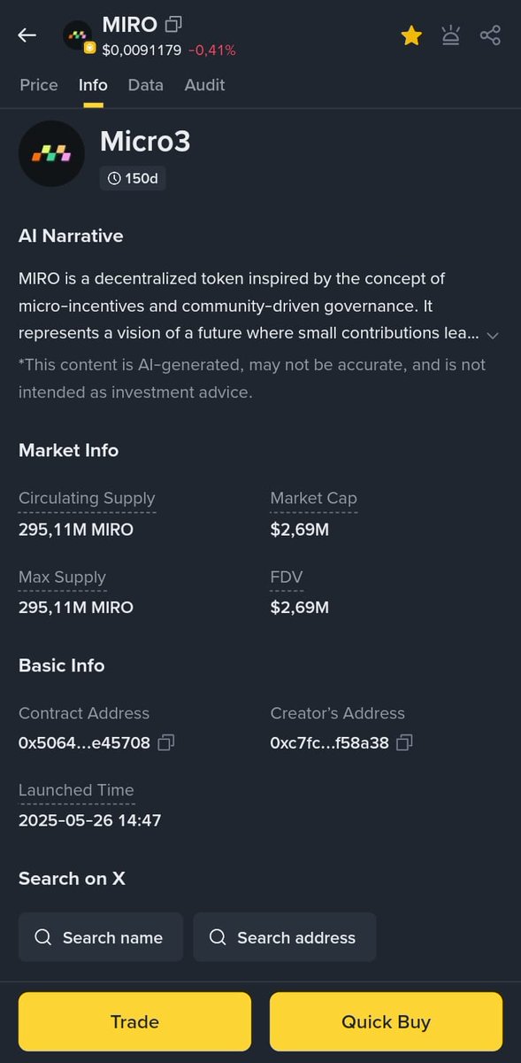 Film7Anime's tweet photo. @KuCoin_Web3 @berachain Everybody let's liven up the "MIRO" trade.
0x5064c784fbeddd95fbfcf0b1b5c5c3027de45708 https://t.co/KaepPInZHQ