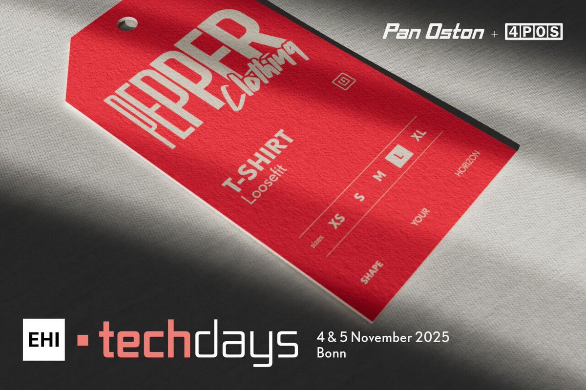 CHECK THIS OUT! 
Get a taste of our RFID self-checkout experience in fashion retail at the EHI-techdays in Bonn on 4 and 5 November! Pan Oston and 4POS are excited to show you the latest innovations in retail technology. Register here: buff.ly/l8TfK3A