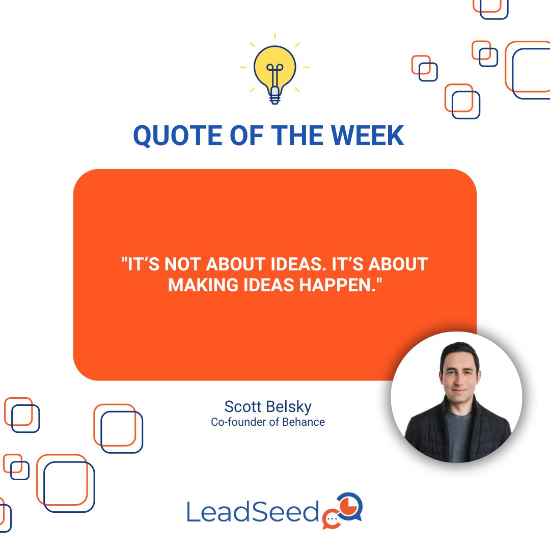 #QuoteOfTheWeek #B2Bmarketing
Discover how to boost your leadgen by visiting LeadSeed website 🚀