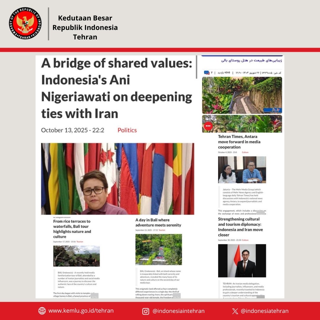 Embassy of the Republic of Indonesia in Tehran tweet media