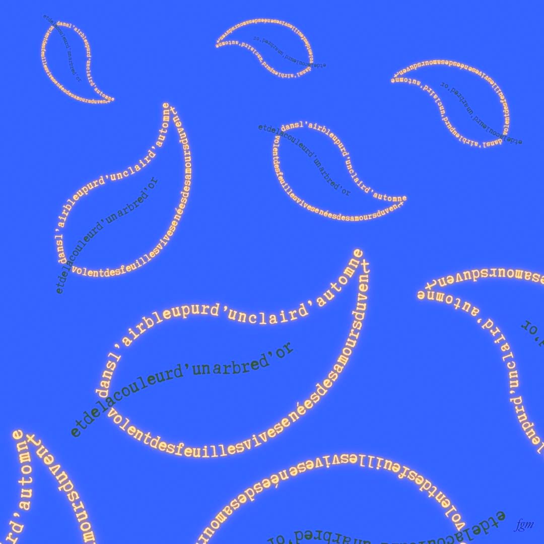 calligrammesetc's tweet image. #poésie #poetry #calligramme  #poesievisuelle #artvisuel #automne
CLAIR D&apos;AUTOMNE