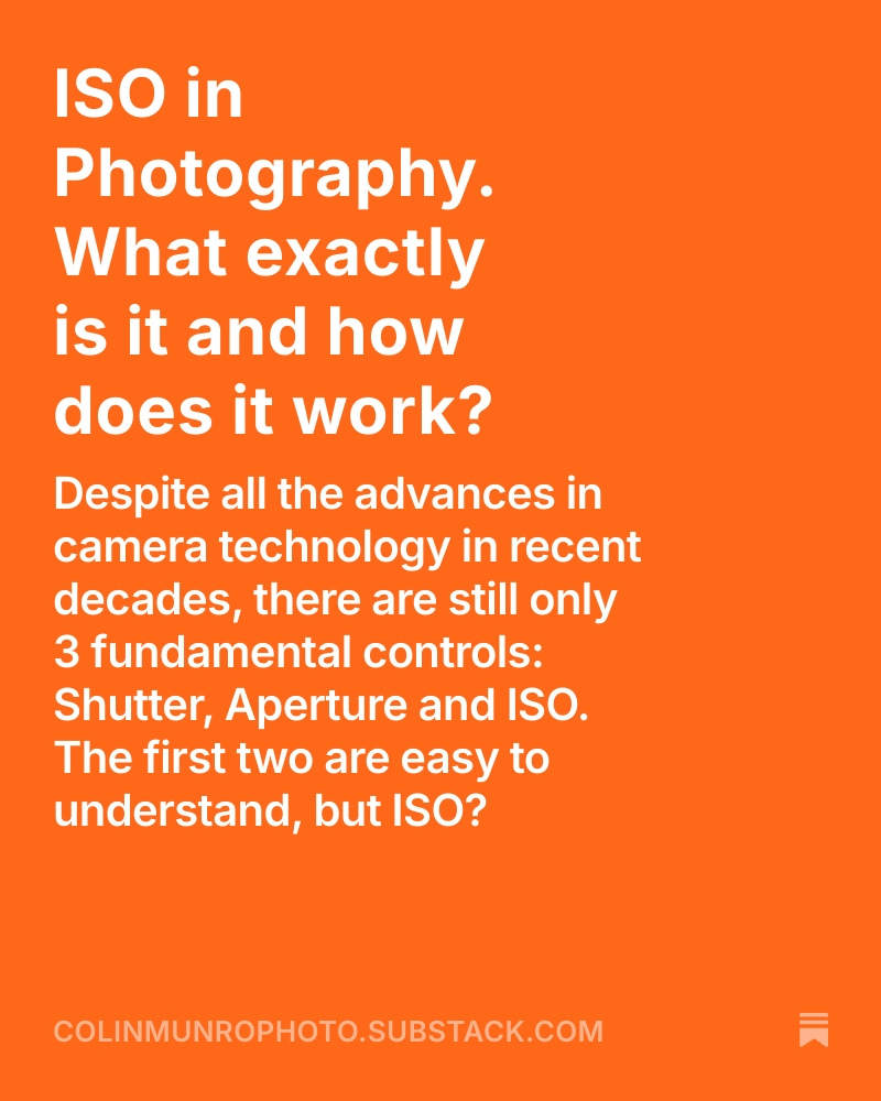 Most photographers (sort of) understand how changing the ISO setting  affects their photographs, but relatively few understand exactly what it  means, what it does and how it differs between film and digital. so I  wrote this post to address that. #ISO