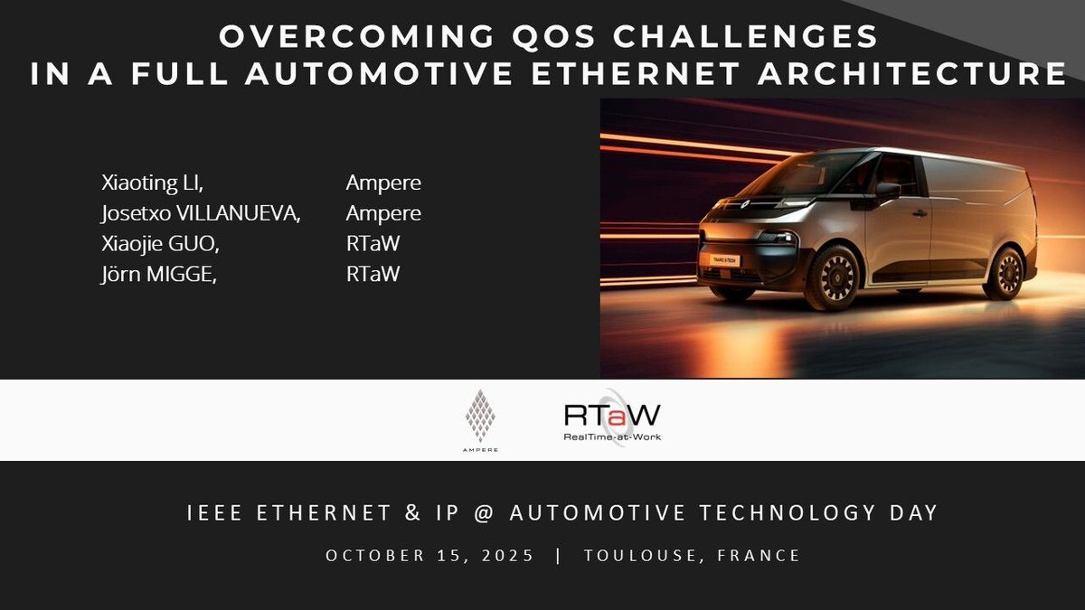 From mixed CAN/LIN to full zonal Ethernet: we analyze E2E latency, CPU impact &amp; 10Base-T1S design rules with <a href="/Ampere/">Ampere</a>. Download our latest study👉 buff.ly/EfBzDc1

#automotiveEthernet #QoS #SDV