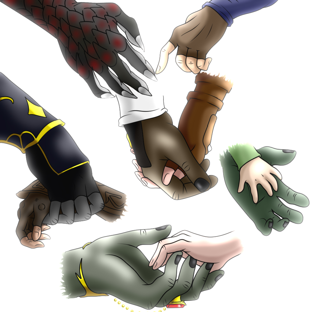 Ganlinktober, Day 23, Prompt: hand-palm
I used some references. 
#ganlink #ガノリンとーばー