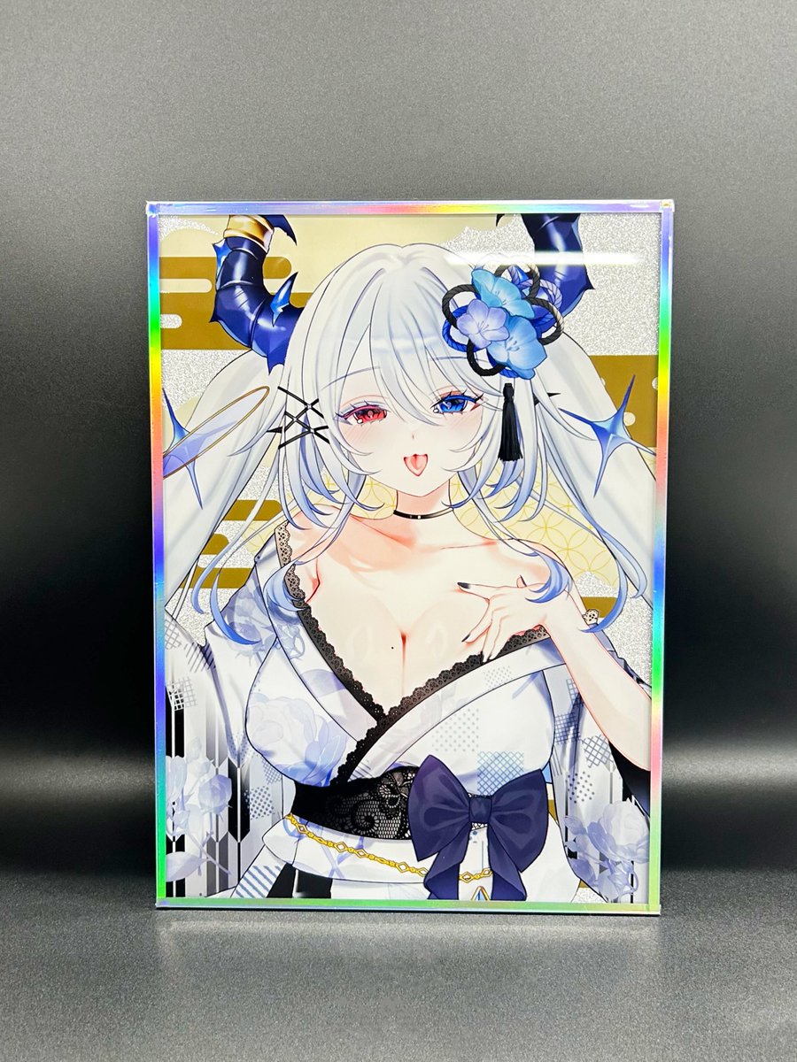 アクリル色紙現物公開】 今回ご紹介するのは #ViV 背面は《シルバー