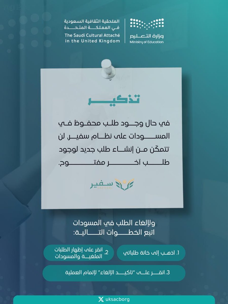 الملحقية الثقافية السعودية بالمملكة المتحدة - لندن (@uksacborg) on Twitter photo 
