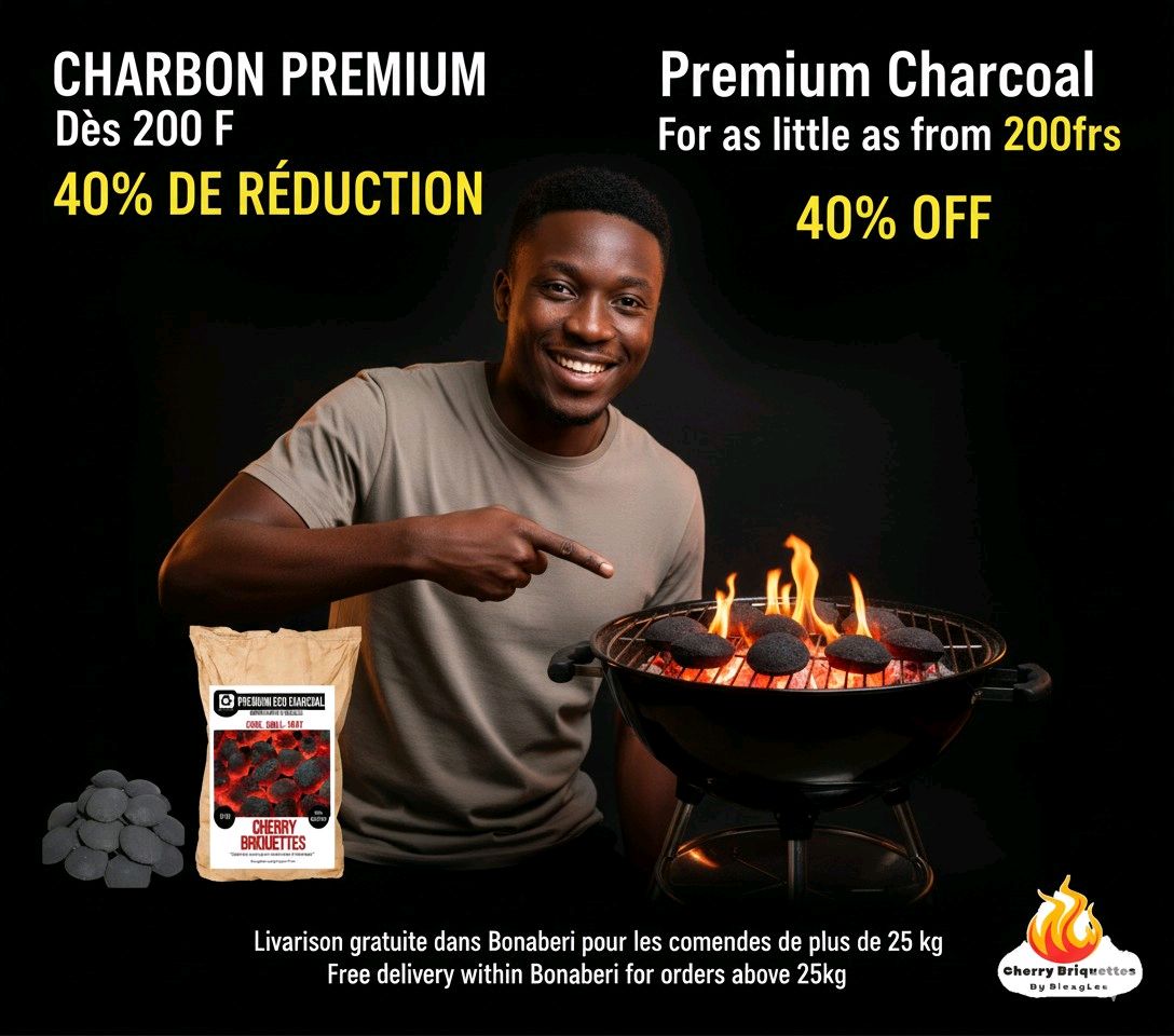 Turn your cookout into a celebration!
Cherry Briquettes give you the perfect burn for any occasion
#charcoal #briquettes #charcoalbriquettes #bbq #grilling #cleanenergy #charbon #charbonpremium #charbonécologique #madeinafrica #barbecue #smokeless #charbon #grillade #charbonlocal