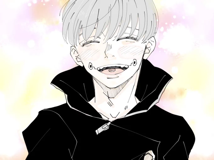 お誕生日おめでとう。 強くてかっこよくて面白くて元気でちょっと悪くてちょっとおばかで底抜けに優しいとげが大好きです。 ちゃんとお祝いできなくてごめんね。 来年はちゃんと描くね。 いつもありがとう #狗巻棘誕生祭2025 #狗巻棘生誕祭2025