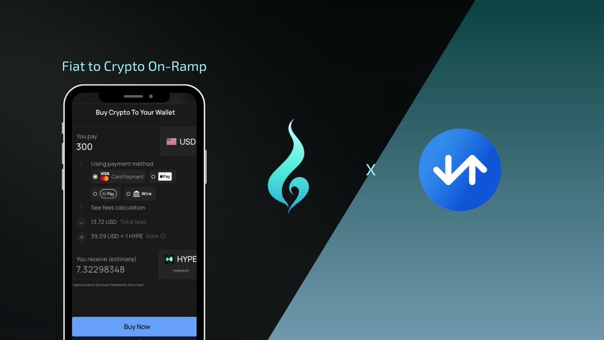 Upheaval now supports fiat on-ramp. Users in 60+ countries can now purchase  HYPE as well as over 100+ cryptocurrencies directly using credit cards,  debit cards, bank transfers, and a variety of other