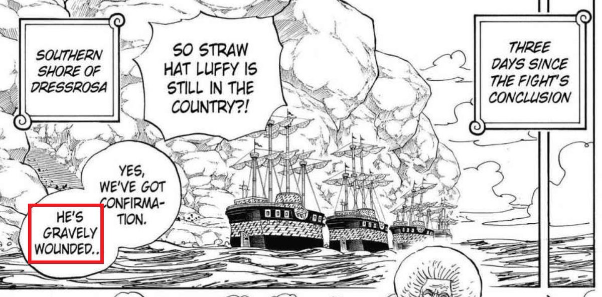 3li_She77ii's tweet photo. @TheOnlySquids You think he went into a 3 day coma and woke up heavily injured because of 0 damage? Oda Skipped most of the fight https://t.co/92dqUIulzp