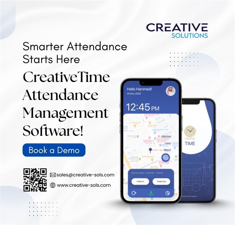 Creative_sols's tweet image. ✨ Managing attendance shouldn’t be a daily struggle , it should be simple, smart, and seamless.

📅 Book your free demo today!
🌐 creative-sols.com
#KSA #MadeInSaudi #SaudiTech #إدارة_الموظفين #نظام_الحضور #رؤية٢٠٣٠ #الحضور #الوقت #للإدارة #صنع_في_السعودية #إدارة_الوقت