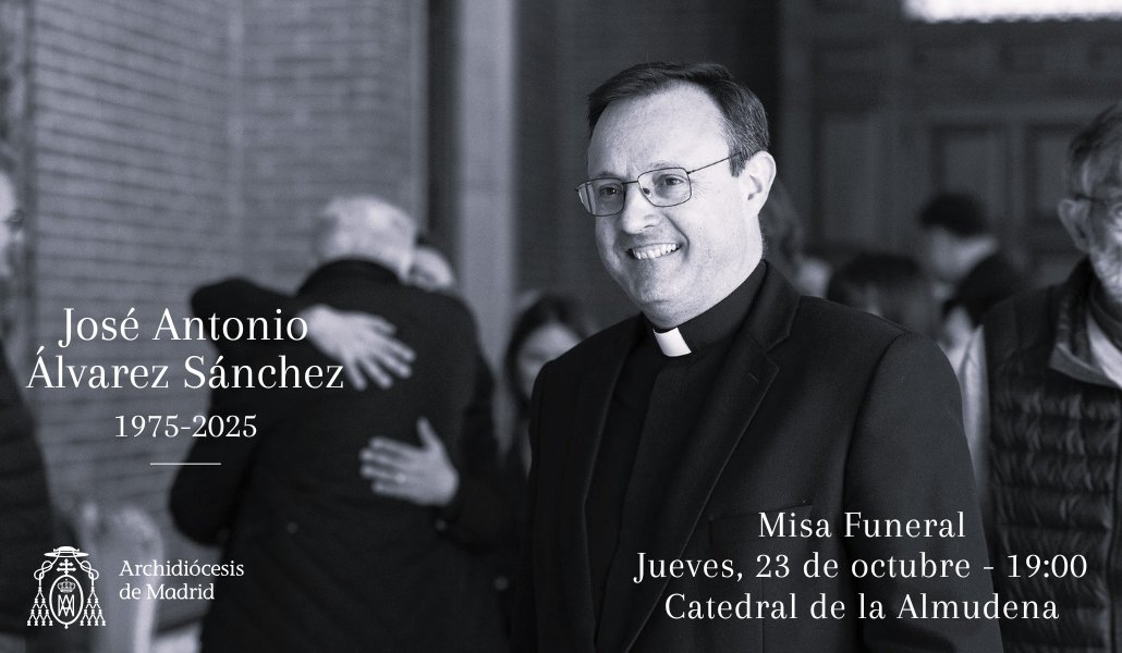 🗓️Hoy, jueves 23 de octubre

Misa funeral por el eterno descanso de Monseñor José Antonio Álvarez en la catedral de la Almudena. 

🕖19:00 h |📺En directo por el canal de YouTube de <a href="/archimadrid/">Archidiócesis de Madrid</a>

archimadrid.org/index.php/ofic…