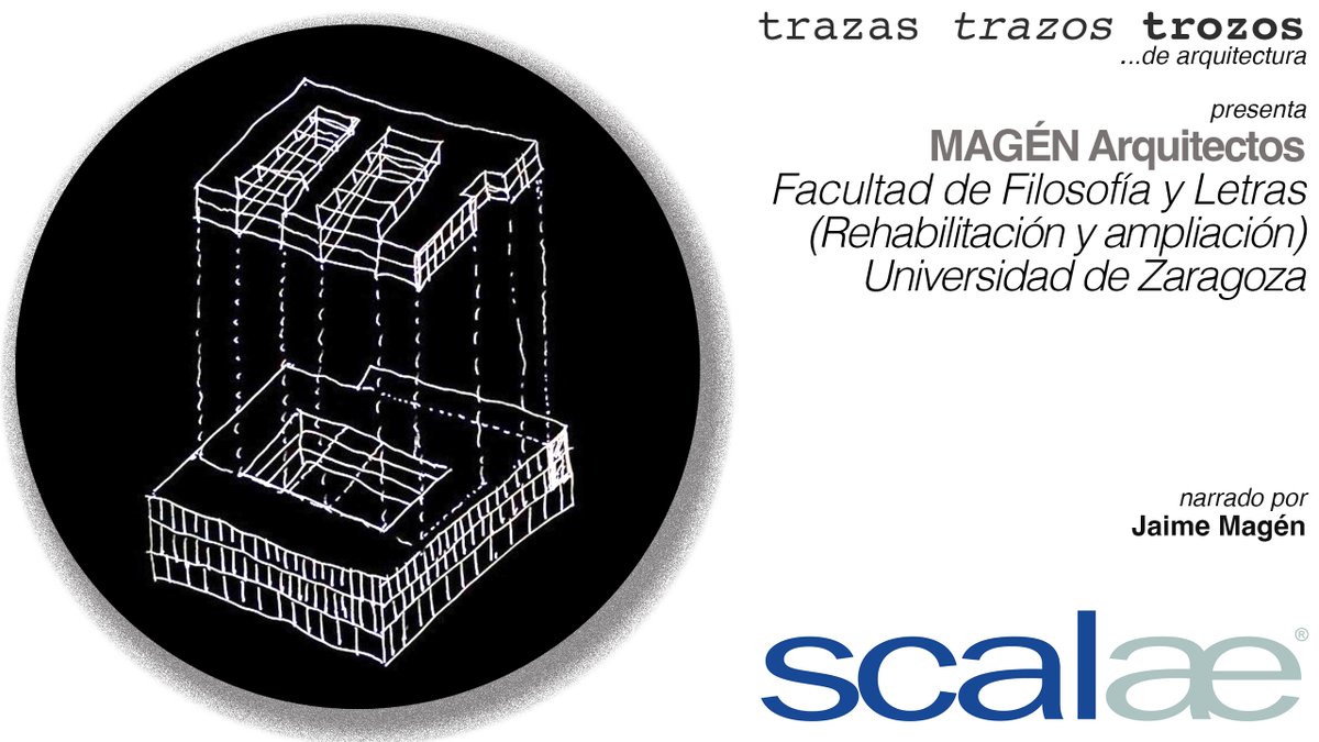Jaime Magén explica trozos, trazos y trazas de la Arquitectura de la Facultad de filosofía de la Universidad de Zaragoza
cápsula <a href="/scalae/">scalae ed</a>
scalae.net/trazastrozos/m…
#scalae_capsula #scalae_trazastrazostrozos #scalae
<a href="/MAGENarch/">MagenArquitectos</a> <a href="/jaimemagen/">JaimeMagén</a> <a href="/culturauz/">Cultura UZ</a>
<a href="/unizar/">Universidad Zaragoza</a> <a href="/COA_Aragon/">Colegio de Arquitectos de Aragón</a> @cscae