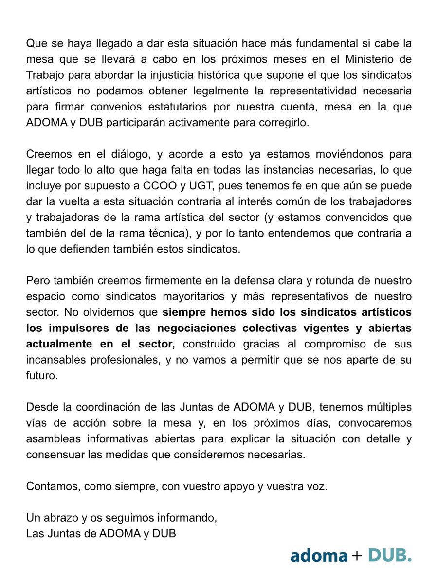 ⚠️ Comunicado importante 
Apoya y comparte