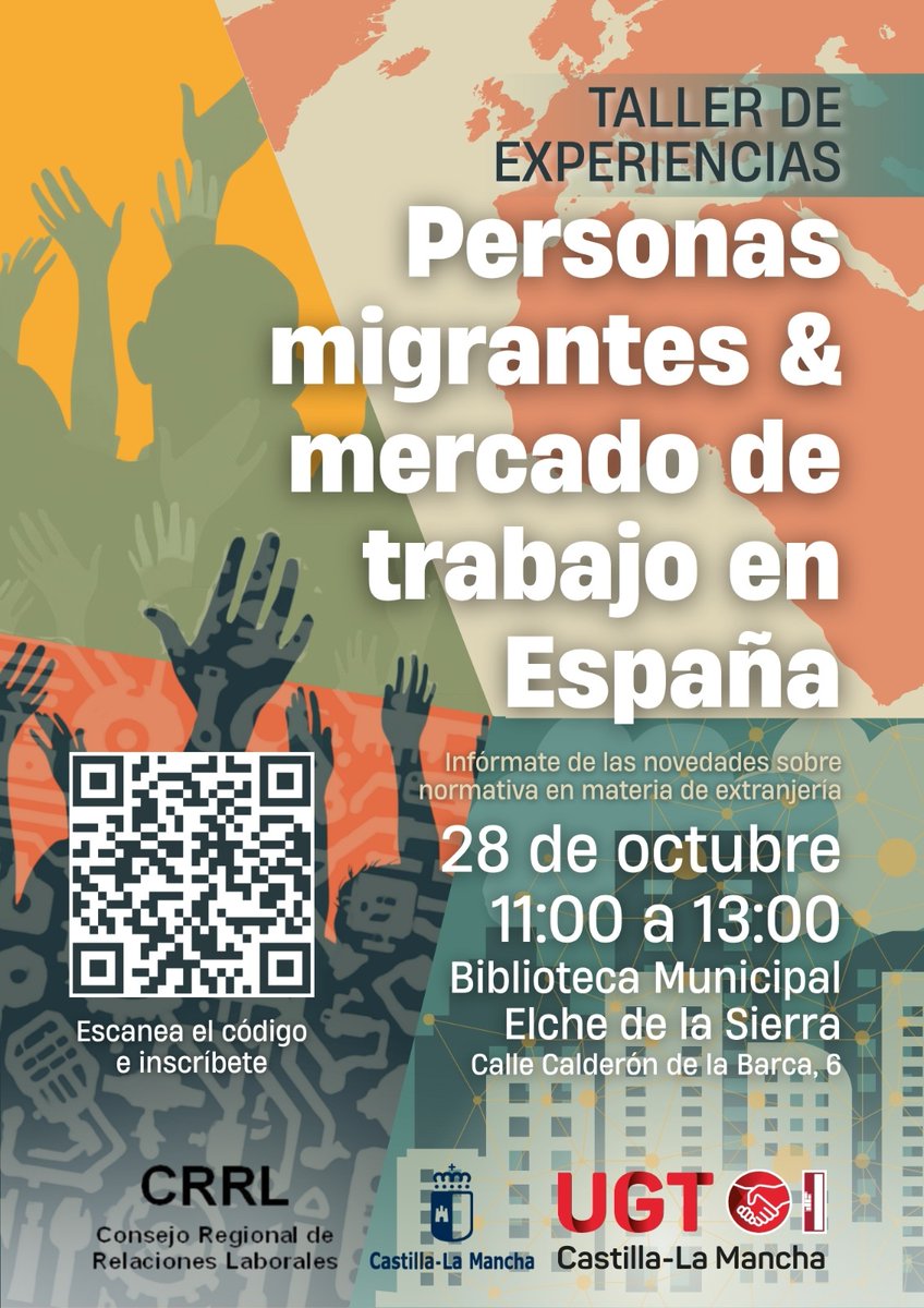 📍Taller de experiencias para personas migrantes

👉 Inscríbete e infórmate de las novedades sobre la normativa en materia de extranjería