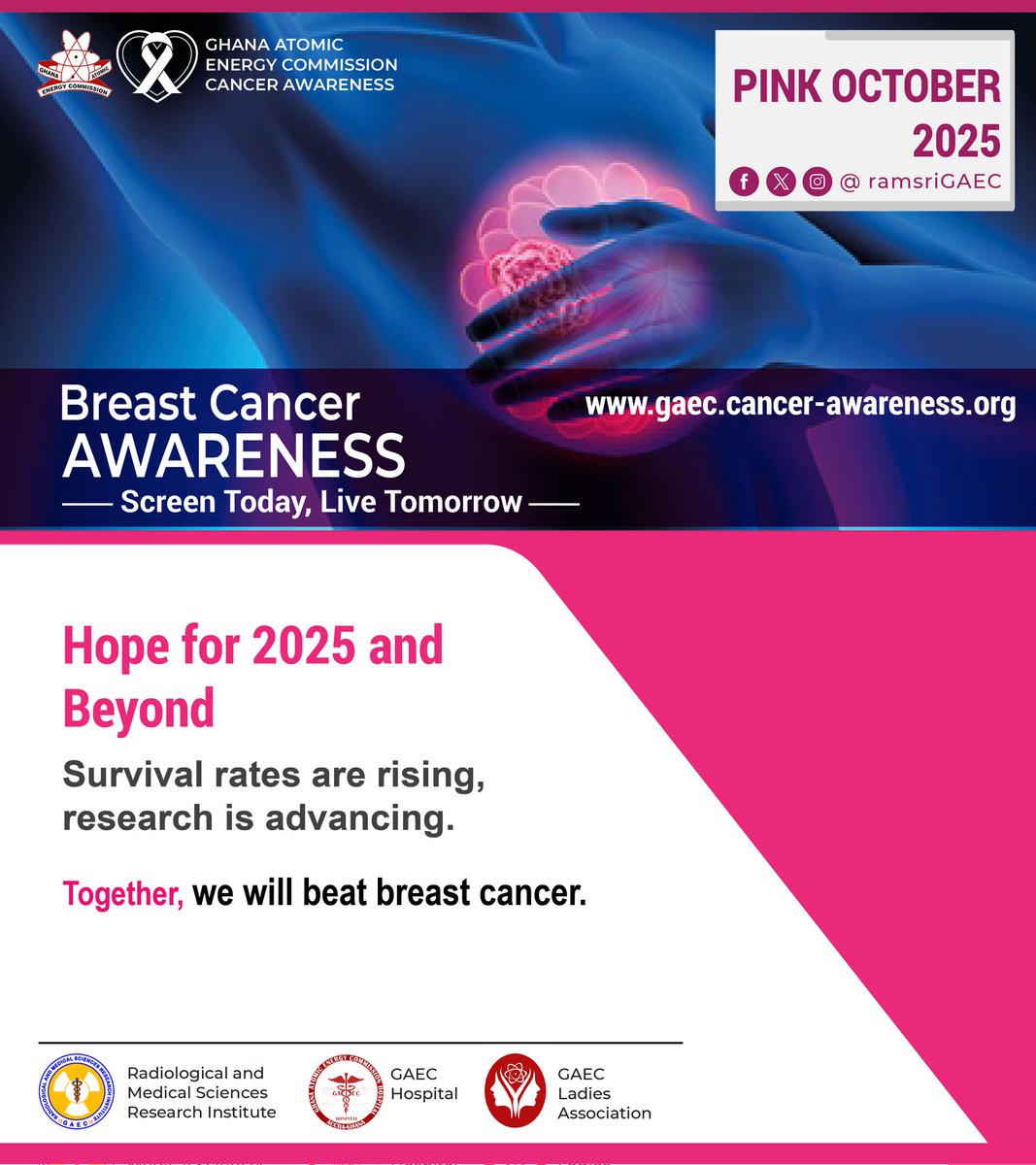 𝐏𝐢𝐧𝐤 𝐎𝐜𝐭𝐨𝐛𝐞𝐫  - 𝐁𝐫𝐞𝐚𝐬𝐭 𝐂𝐚𝐧𝐜𝐞𝐫 𝐀𝐰𝐚𝐫𝐞𝐧𝐞𝐬𝐬 𝐌𝐨𝐧𝐭𝐡 - DAY 23🎗 
Know the signs. Check yourself. Spread awareness
#BreastCancerAwareness #EarlyDetection #thinkpink