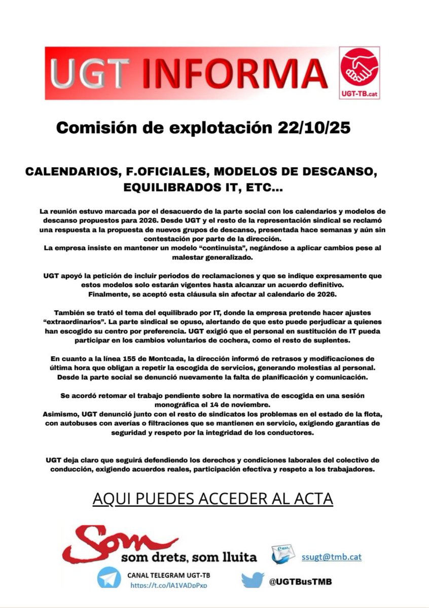 COMISIÓN DE EXPLOTACIÓN 22/10/25
ACTA AQUI 👇👇👇
shre.ink/ouVG