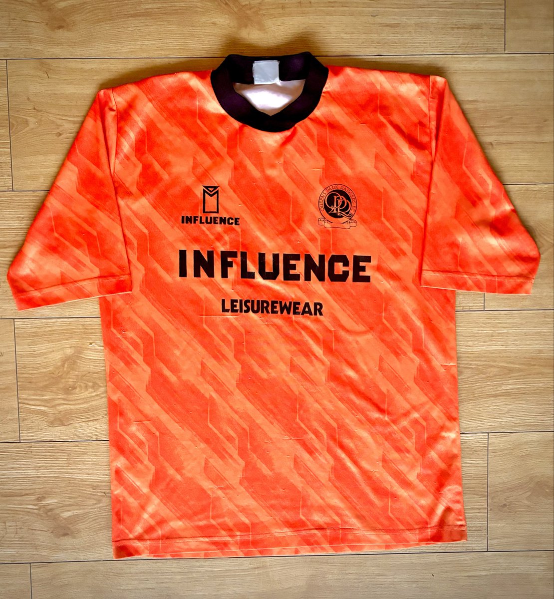 Another day, another QPR arrival. This time it’s a couple of years earlier, the 90/91 third shirt. Safe to say it’s the only shirt I have made by Influence!