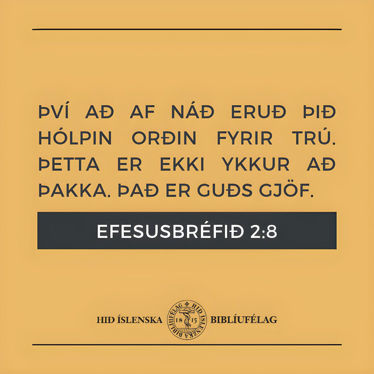 Hið íslenska biblíufélag (@bibliufelagid) on Twitter photo 