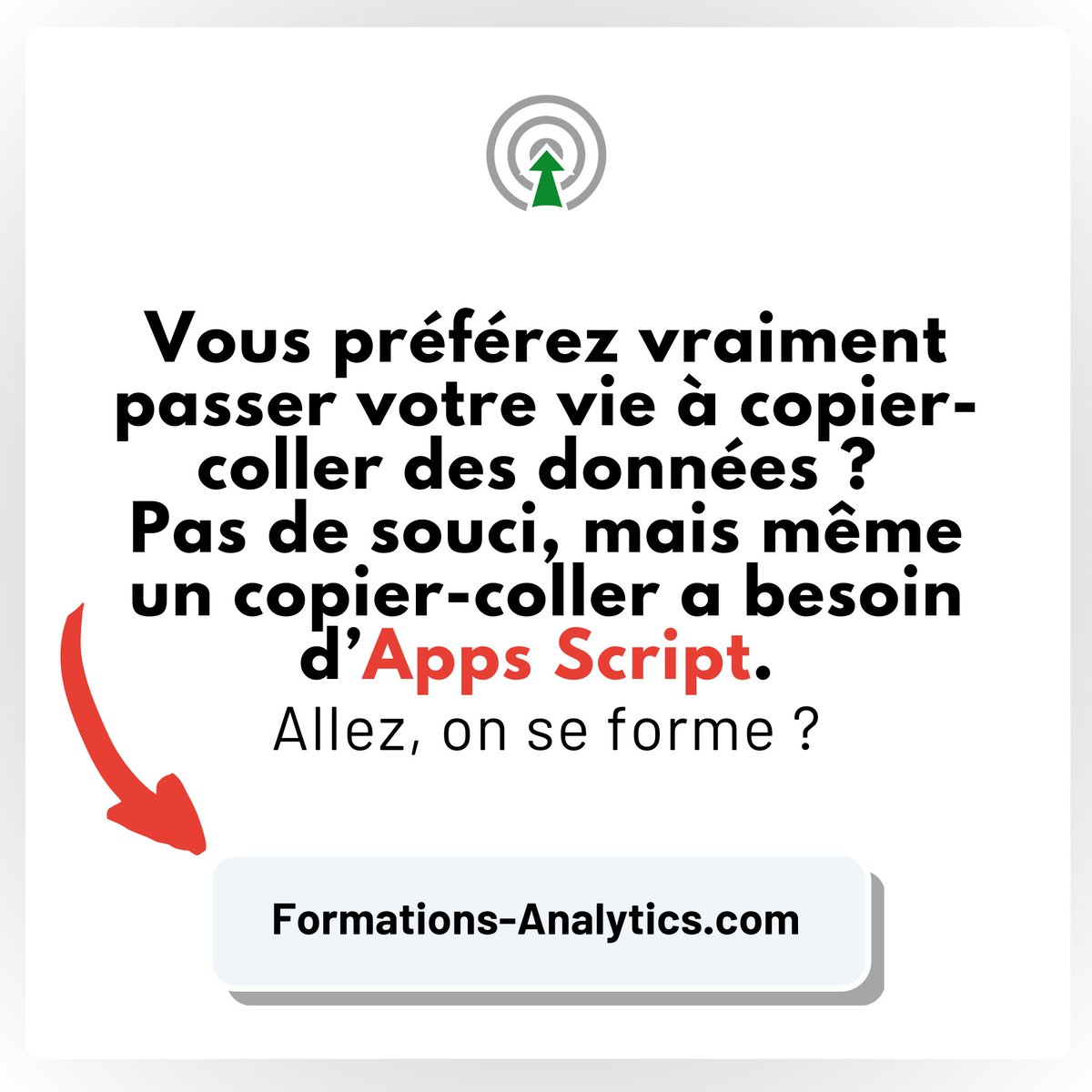 webAnalyste's tweet image. &quot;Formation Apps Script 1 : Prêt à déverrouiller les secrets de la programmation JavaScript pour Google Sheets ? Prochaine session dans 19 jours. Réservez-vite votre place !

Vous voulez accélérer votre travail sur Google Sheets ? Vous voulez passer de l&apos;utilisateur lambda à l&apos;as…