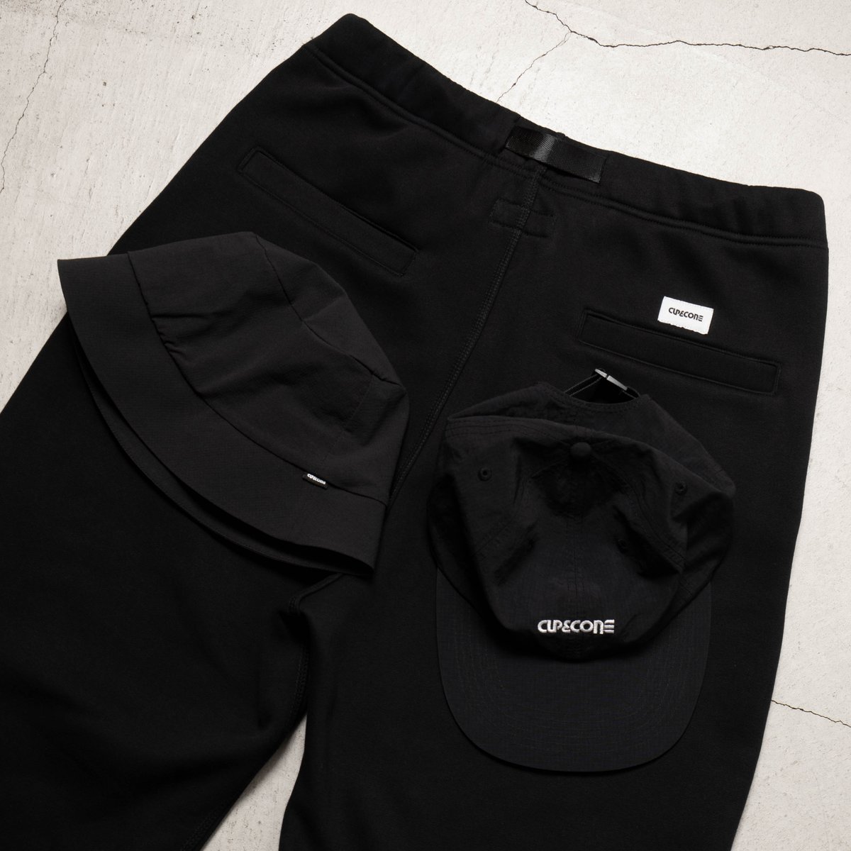 パンツ CUP AND CONE Desk Work Pants M Black Desk Work Pants - Black – CUP AND CONE