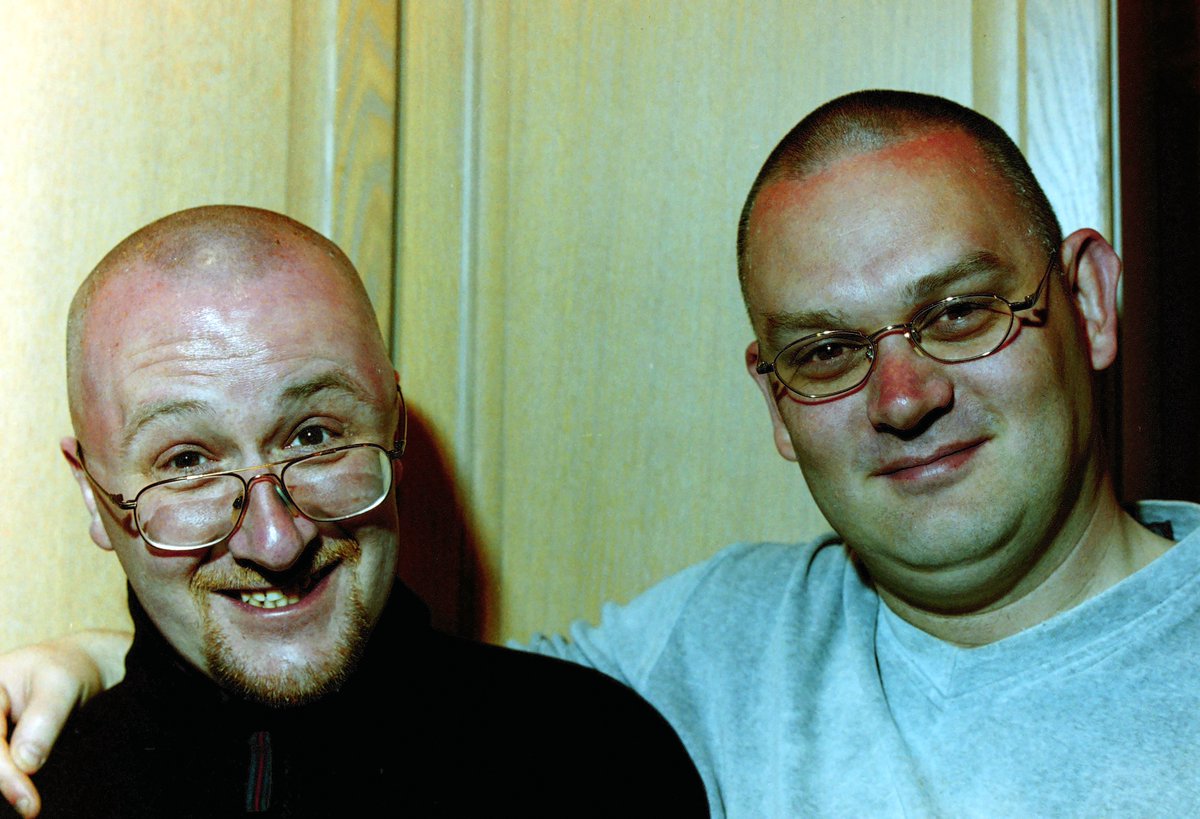 That time the genius twins here didn't use sun protection while filming 'The Planet' and our heeds nearly got burned off. I look like Rudolph the fat nosed director.