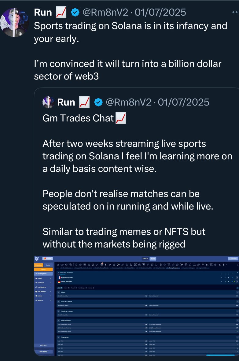 Run 📈 tweet media