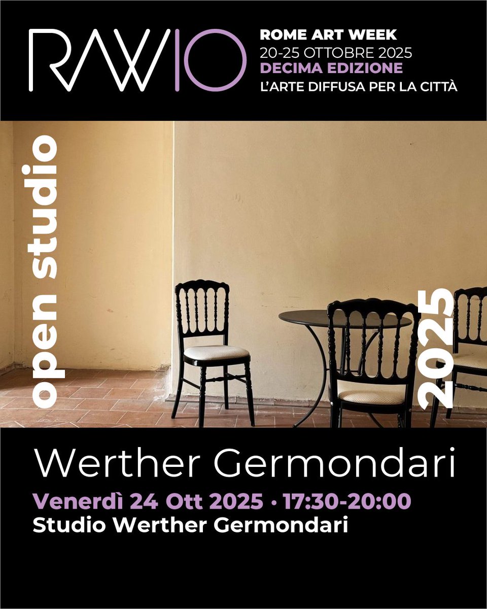 Domani via Cernaia 15 #Roma apertura del mio Studio in occasione della <a href="/romeartweek/">Rome Art Week</a> romeartweek.com/it/eventi/?cod…
#romeartweek #raw2025 #artist #contemporaryartist #art #contemporaryart
