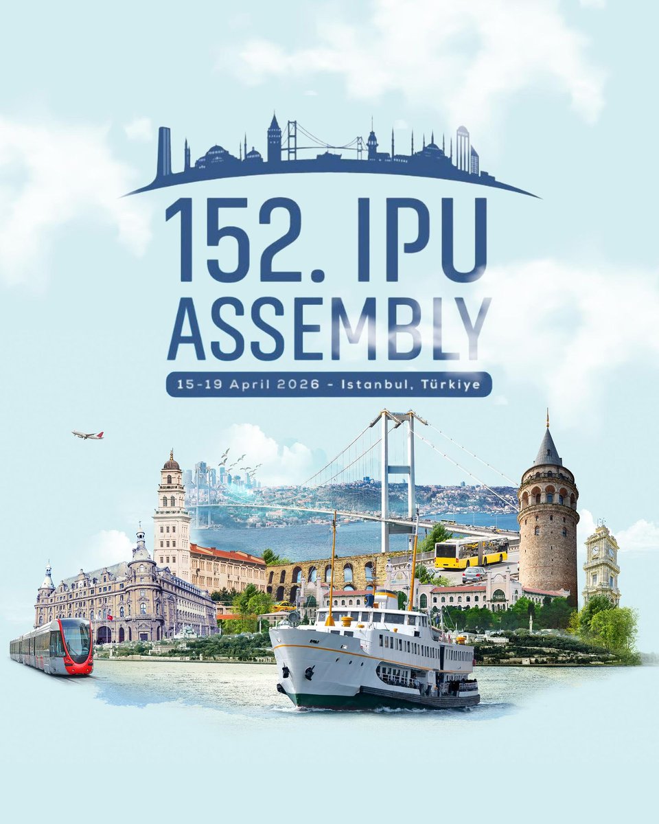 Dünya parlamentolarının en köklü platformu olan Parlamentolar Arası Birlik’in (IPU) 152. Genel Kurulu Nisan ayında Türkiye’de! 🇹🇷

Barışın, demokrasinin ve çok taraflı diyaloğun güçlenmesi yönünde kararlı bir duruş sergileyen Türkiye, bu önemli buluşmaya ev sahipliği yaparak