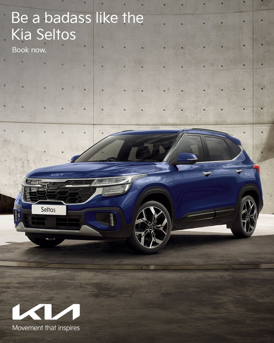 AdvaithKia's tweet photo. With packed features &amp; a powerful presence, nobody can be a badass better than the Kia Seltos. ​
​
Book yours now.

Visit your nearest Advaith Kia dealership today.
For more details Call: 9611006006
https://t.co/lt8C8rFNfE

#AdvaithKia #caringforyoualways #Kia #KiaCars #KiaSeltos https://t.co/DsWnWaBYEL