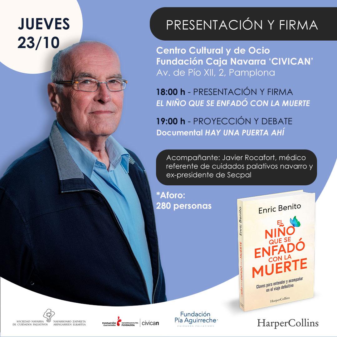 ¡Hoy es el día! 🎉✨

Te esperamos esta tarde en <a href="/CivicanFCN/">CIVICAN</a> (Pío XII)

🕕 18:00 h — Presentación y firma de «El niño que se enfadó con la muerte» con Enric Benito.
🎬 19:00 h — Proyección y debate de «Hay una puerta ahí».

Una tarde para emocionarse, reflexionar y compartir 💜🌿