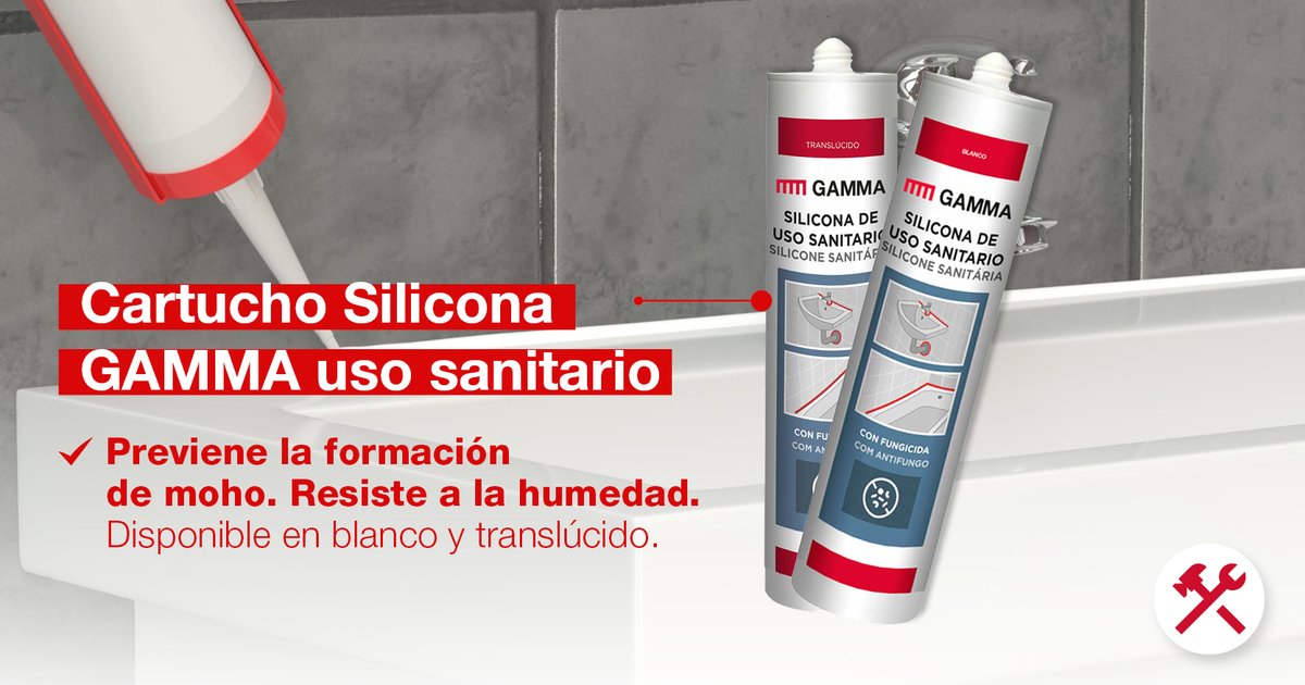 ✅ ¿Sellado impecable en zonas húmedas?
La silicona sanitaria GAMMA es perfecta para juntas limpias y duraderas en baños y cocinas. ¡Protección total contra #hongos y #humedad!
💥 ¡En oferta este octubre!
📍 Disponible en tu almacén GAMMA.
#Silicona #Reformas #Baños #Cocinas
