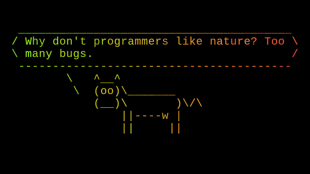 cowsayco's tweet image. #tech #dev #coding #devmemes #developers #devjokes #codinglife