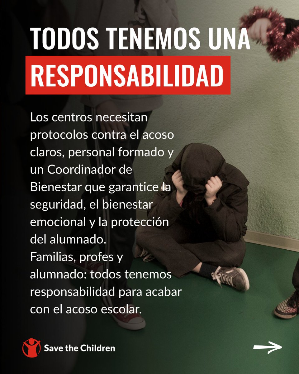 Una niña de 14 años se quitó la vida en Sevilla tras sufrir #AcosoEscolar. No fue un caso aislado: en 2024 se detectaron 1.196 casos en España.

El acoso no es “cosas de niños y niñas”. Es violencia.

Ningún niño o niña debería tener miedo de ir al colegio.
#ToleranciaCero