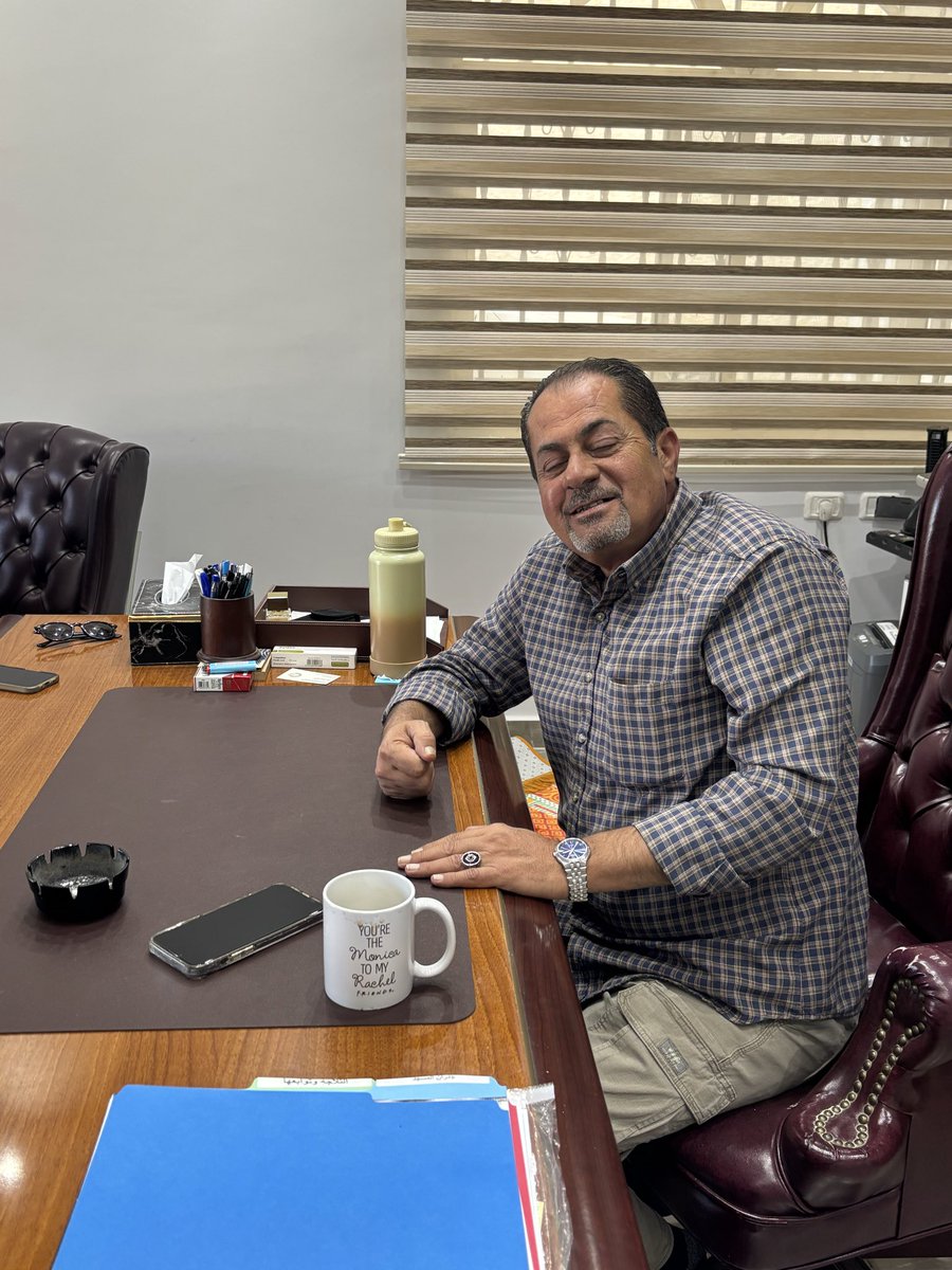 infinite_jaz's tweet image. This is Yaser Alkem—the Palestinian American farmer and lawyer who was attacked alongside me—at his home office in Turmus’ayya.