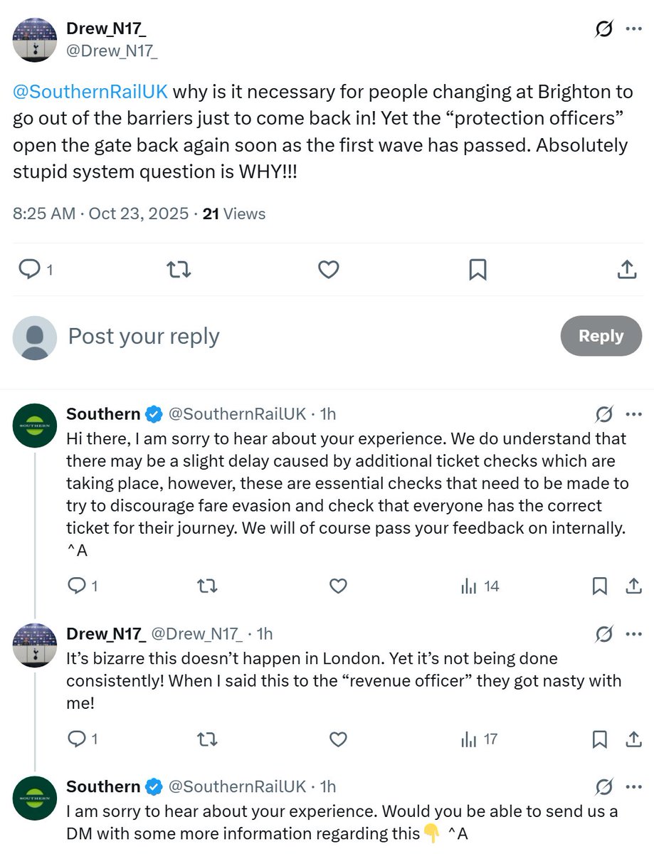 Translation: "Thanks for your enquiry about our private militia having their bit of fun. We're thinking of providing them with Alsatian 'attack dogs' to make it even more interesting". ^A[rsewipe] #clowns